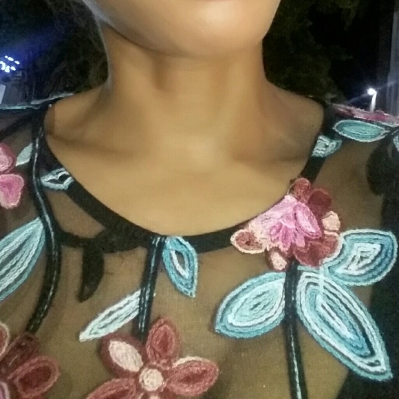 Floral sheer jumper - Picture 4 of 5